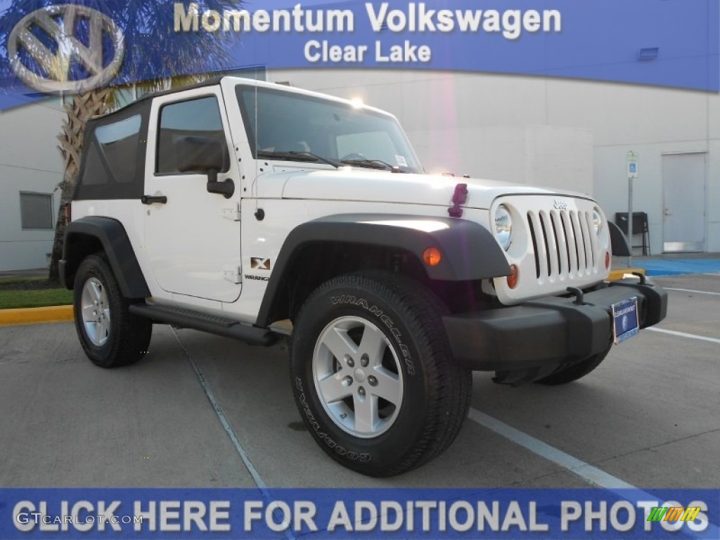 2009 Wrangler X 4x4 - Stone White / Dark Slate Gray/Medium Slate Gray photo #1