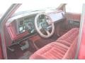 Red 1991 Chevrolet C/K C1500 Regular Cab Interior Color