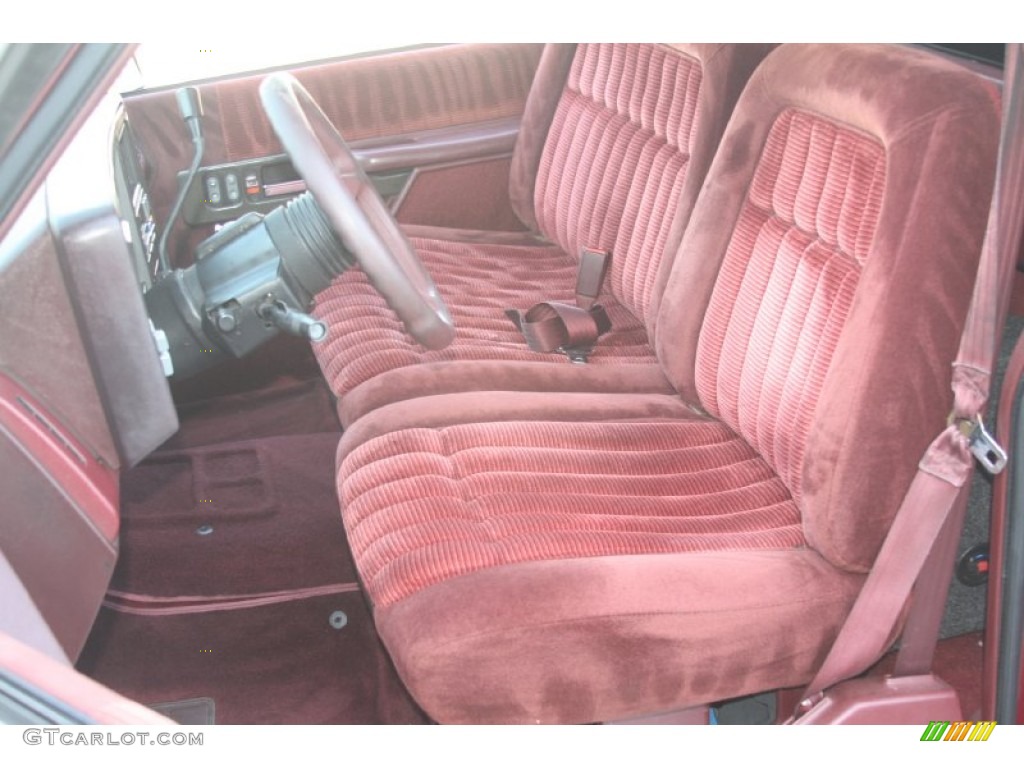 Red Interior 1991 Chevrolet C/K C1500 Regular Cab Photo #55920321