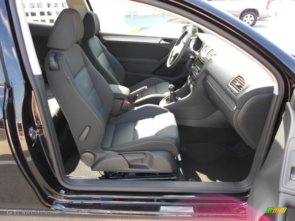 Titan Black Interior 2012 Volkswagen Golf 2 Door Photo #55920474