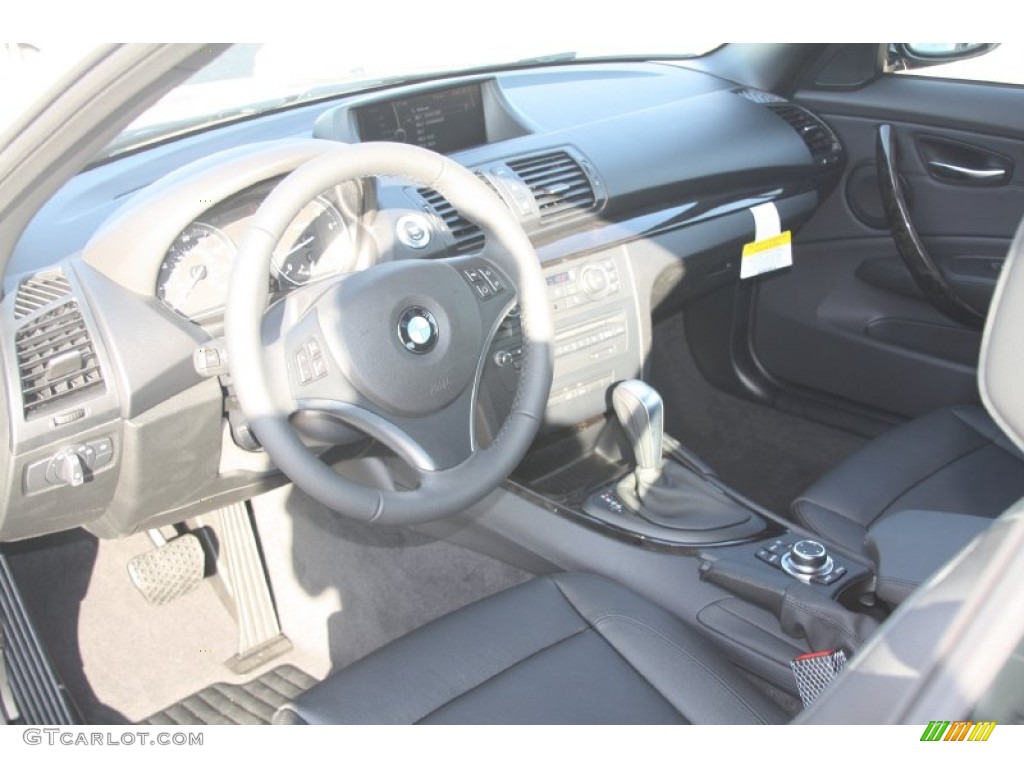 2012 1 Series 128i Convertible - Black Sapphire Metallic / Black photo #10