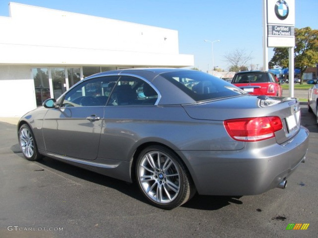 2009 3 Series 335i Convertible - Space Grey Metallic / Black photo #3