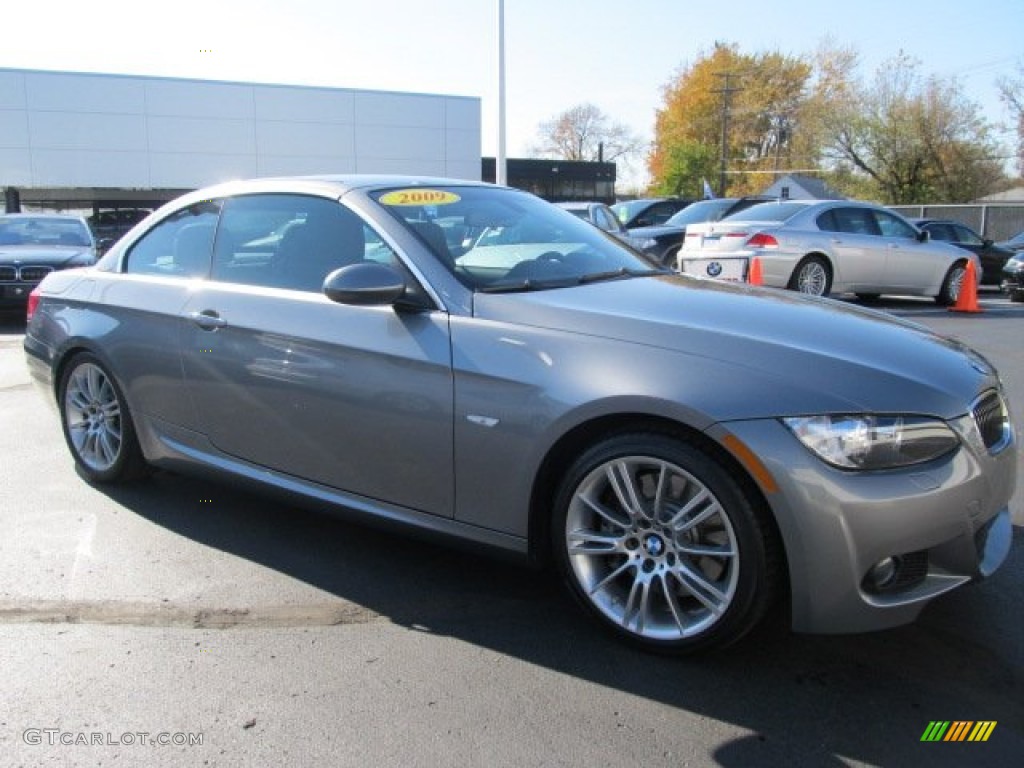 2009 3 Series 335i Convertible - Space Grey Metallic / Black photo #7