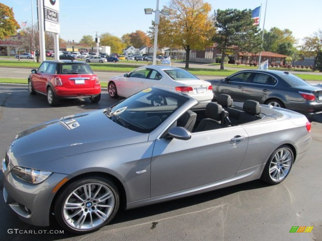 2009 3 Series 335i Convertible - Space Grey Metallic / Black photo #17