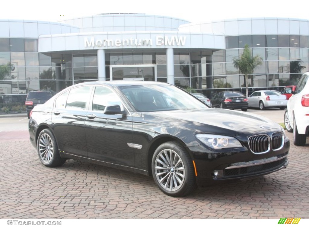 2012 7 Series 740i Sedan - Jet Black / Black photo #1