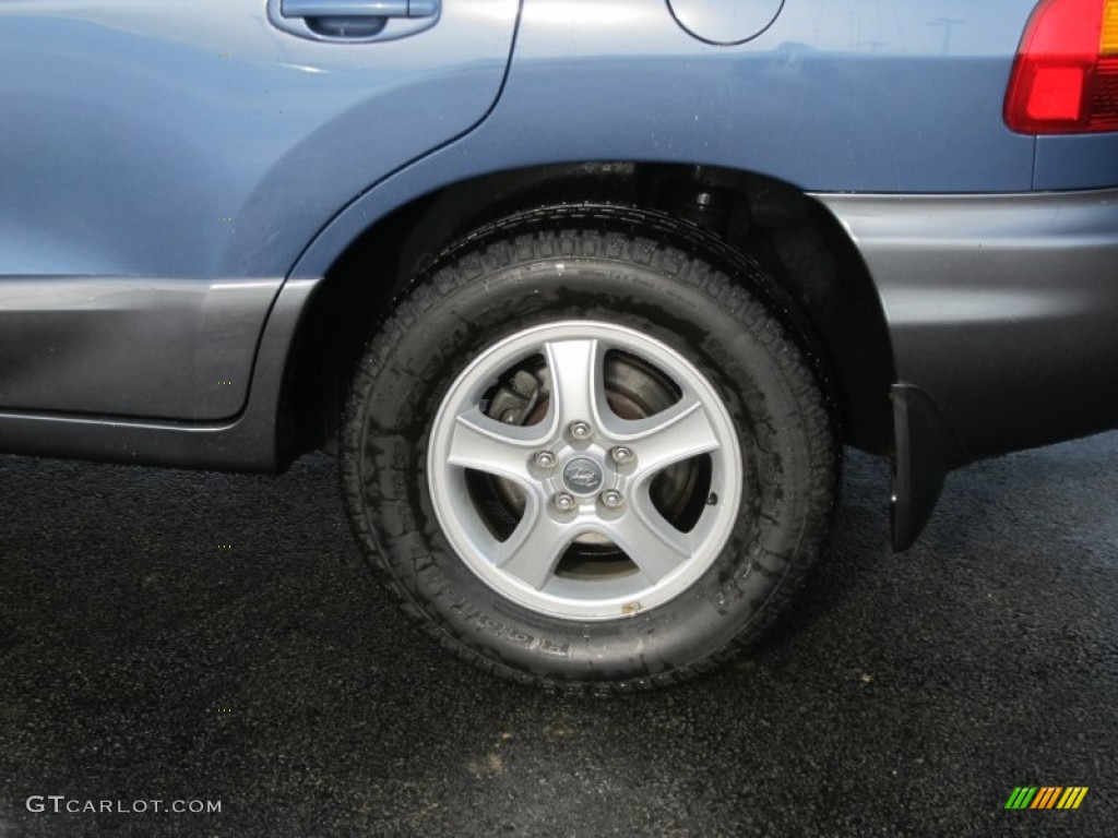 2003 Santa Fe GLS 4WD - Crystal Blue / Gray photo #6