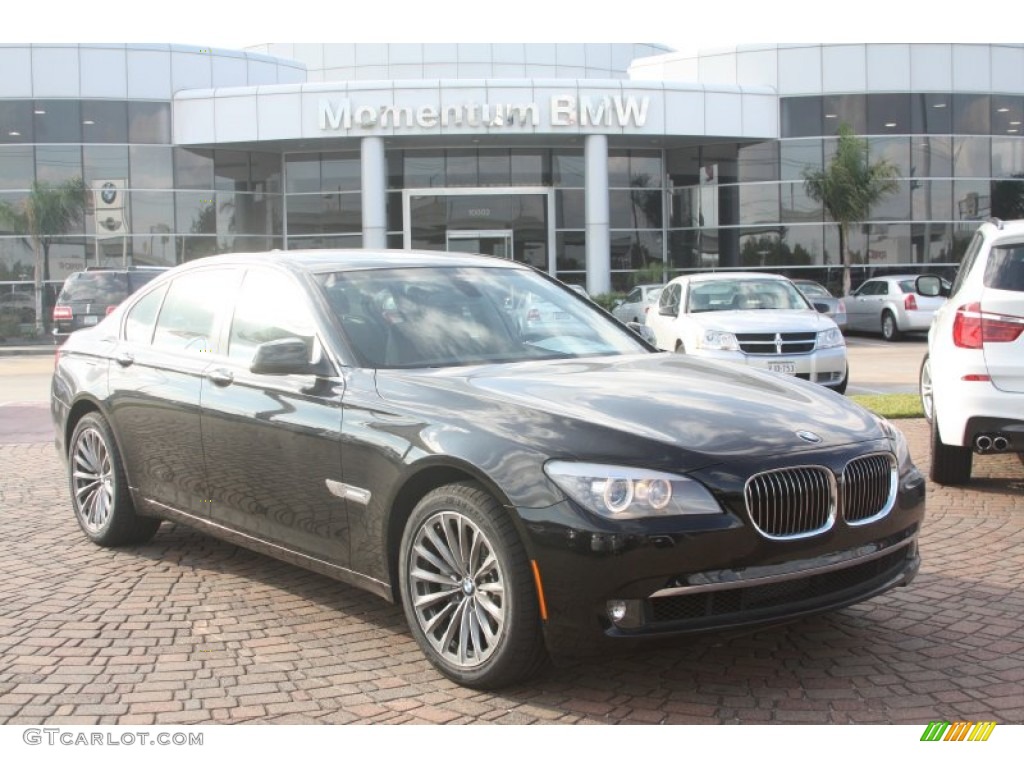 2012 7 Series 740i Sedan - Jet Black / Black photo #1