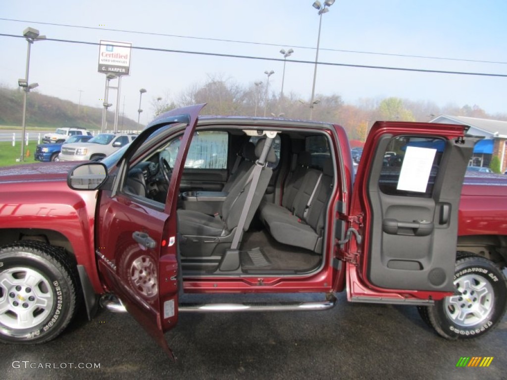 2008 Silverado 1500 LT Extended Cab 4x4 - Deep Ruby Metallic / Ebony photo #13