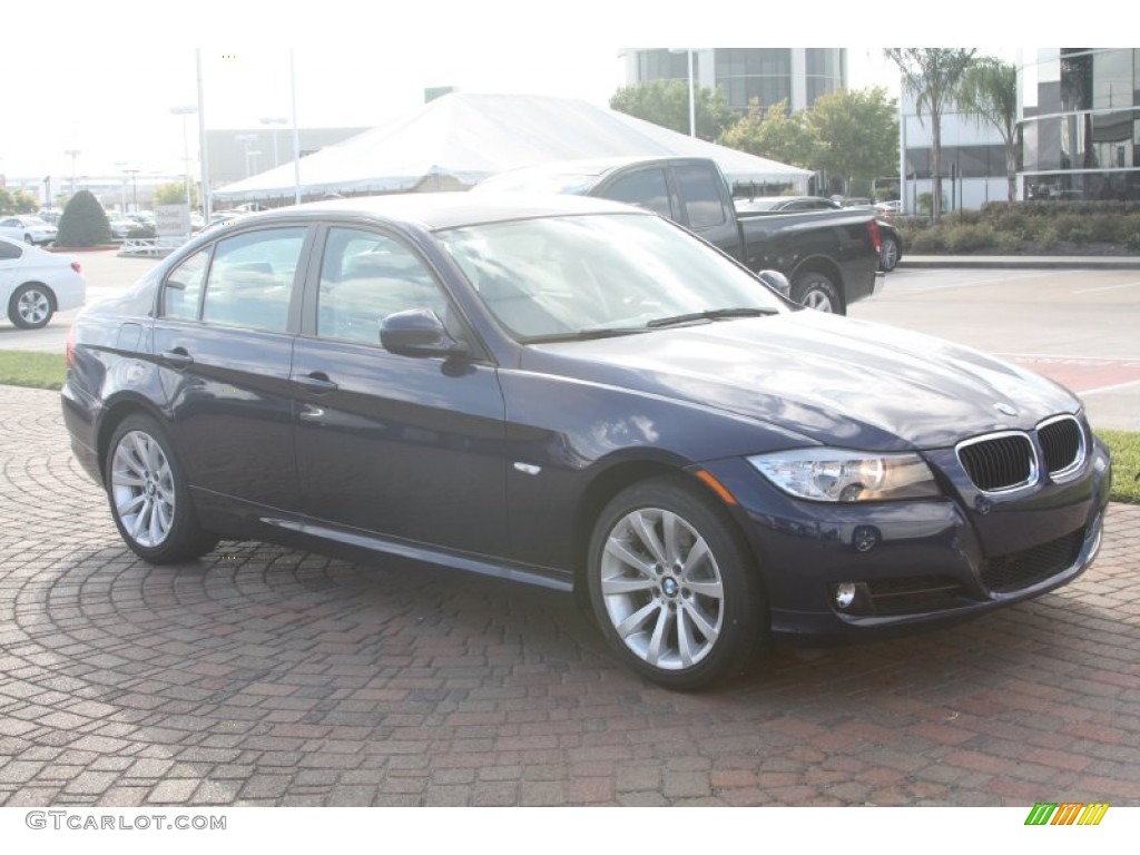 2011 3 Series 328i Sedan - Deep Sea Blue Metallic / Oyster/Black Dakota Leather photo #4