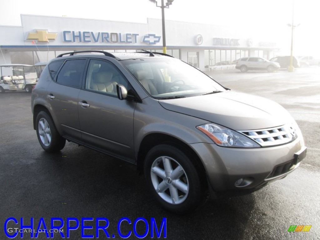 2004 Murano SE AWD - Polished Pewter Metallic / Cafe Latte photo #1