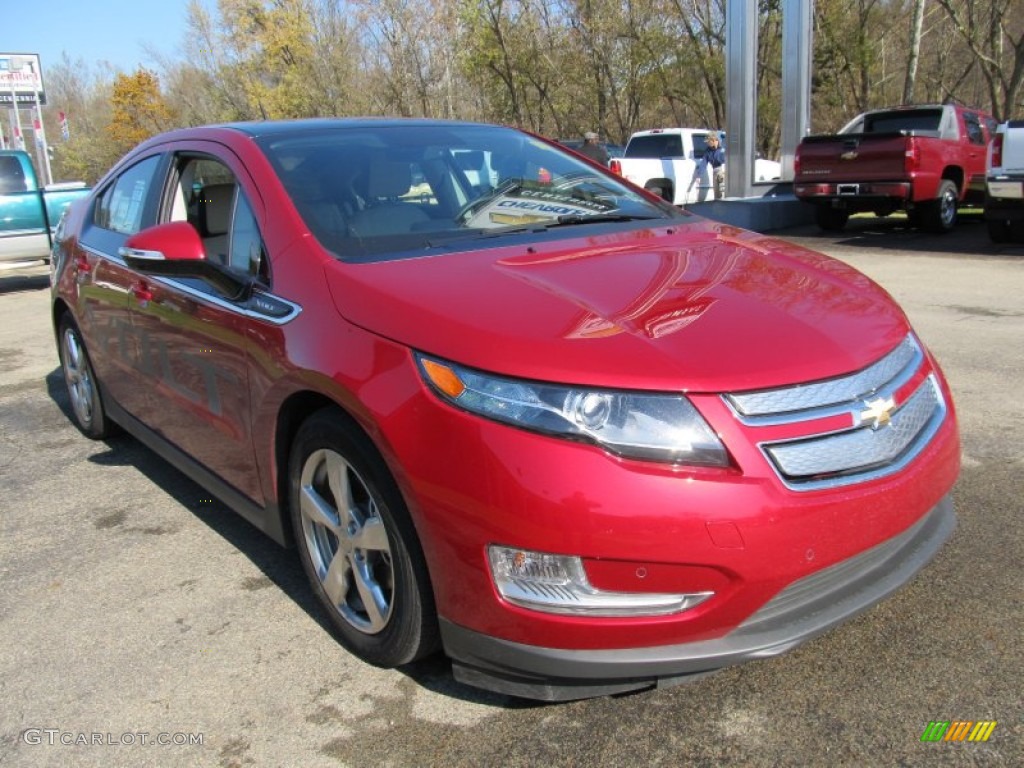 Crystal Red Tintcoat 2012 Chevrolet Volt Hatchback Exterior Photo #55924125