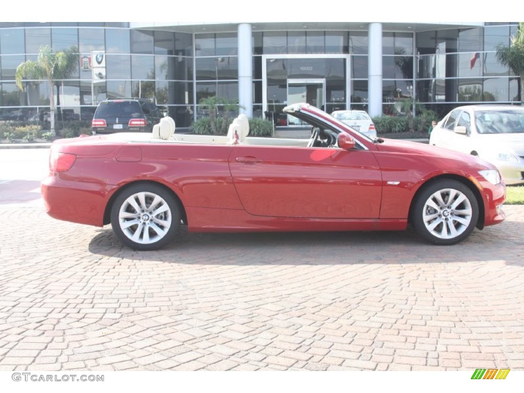 2011 3 Series 328i Convertible - Crimson Red / Cream Beige photo #3