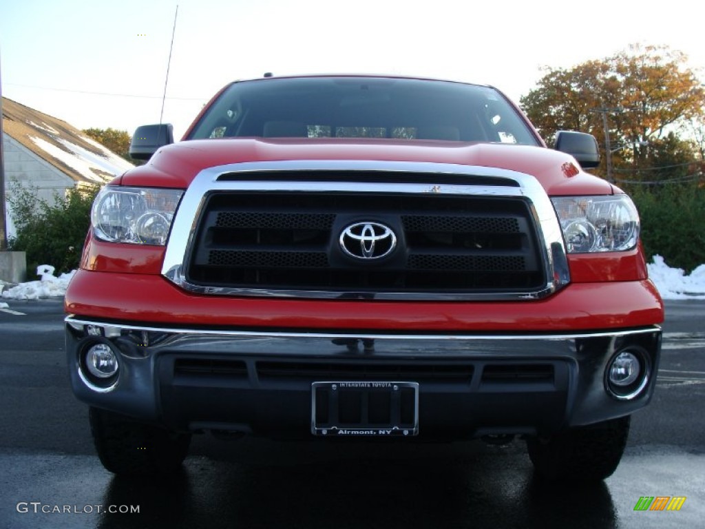 2010 Tundra TRD Double Cab 4x4 - Radiant Red / Sand Beige photo #2