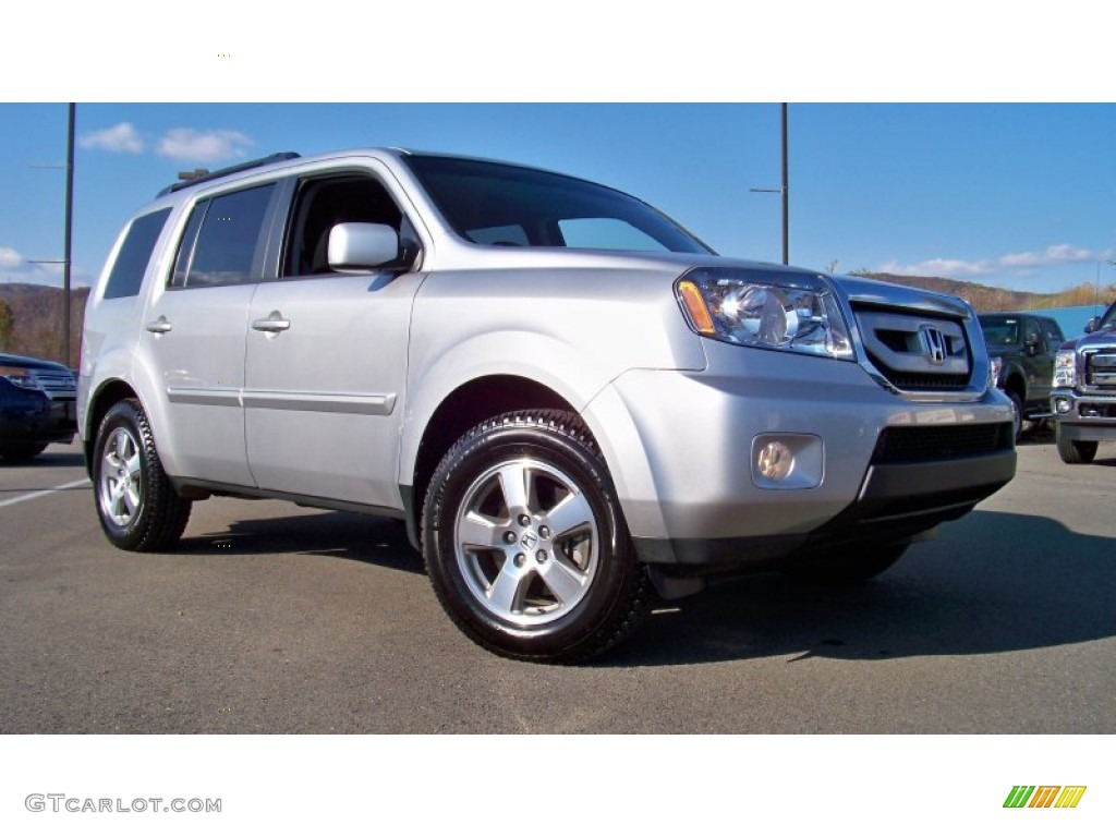 Alabaster Silver Metallic 2010 Honda Pilot EX 4WD Exterior Photo #55926442