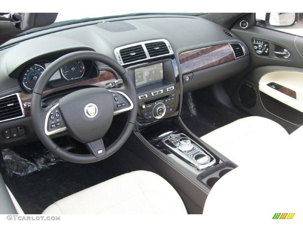 Ivory/Warm Charcoal Interior 2012 Jaguar XK XKR Convertible Photo #55928545
