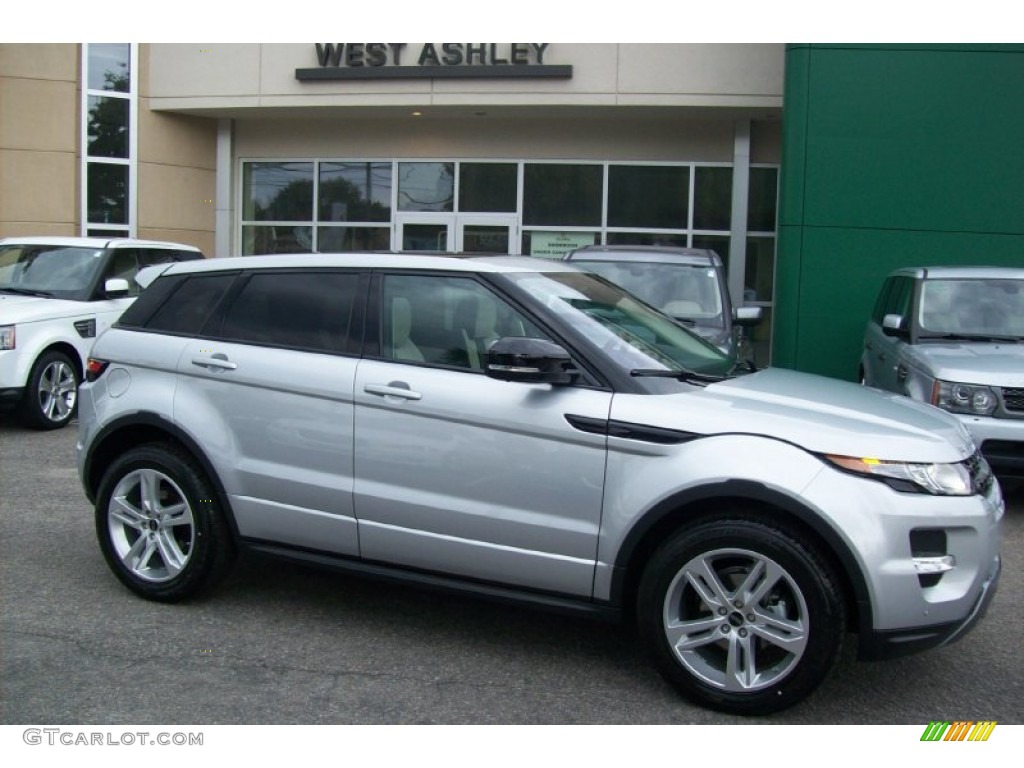 2012 Range Rover Evoque Dynamic - Indus Silver Metallic / Cirrus/Lunar photo #1