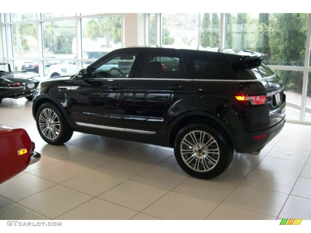 2012 Range Rover Evoque Prestige - Sumatra Black Metallic / Ebony photo #4