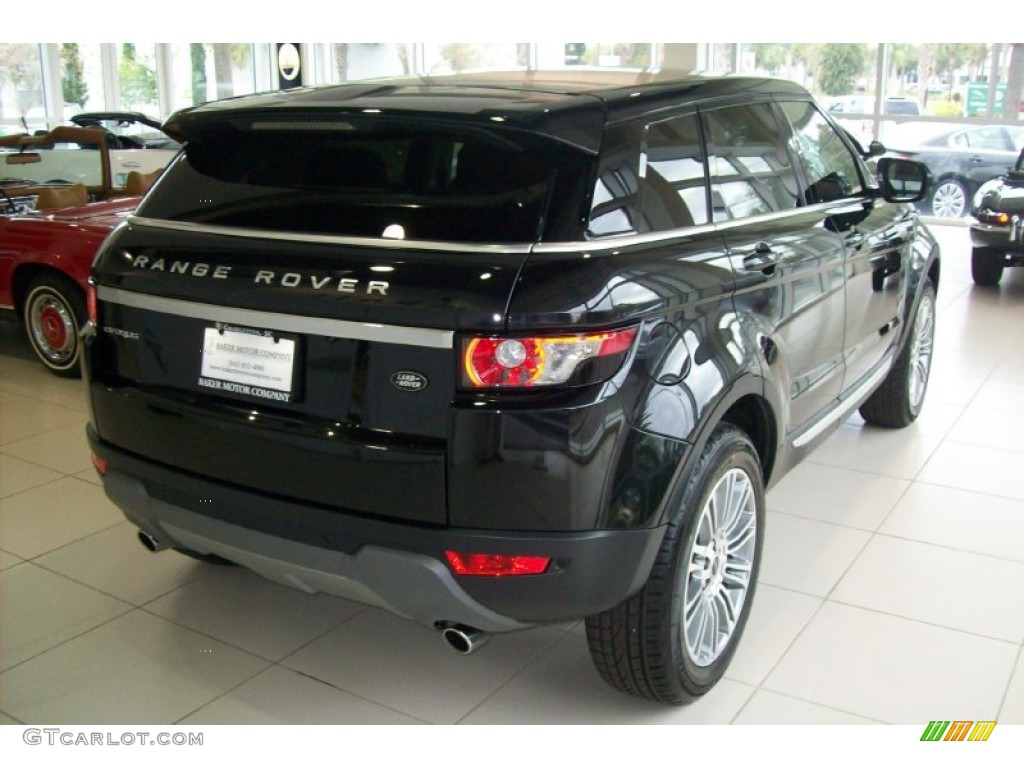 2012 Range Rover Evoque Prestige - Sumatra Black Metallic / Ebony photo #6