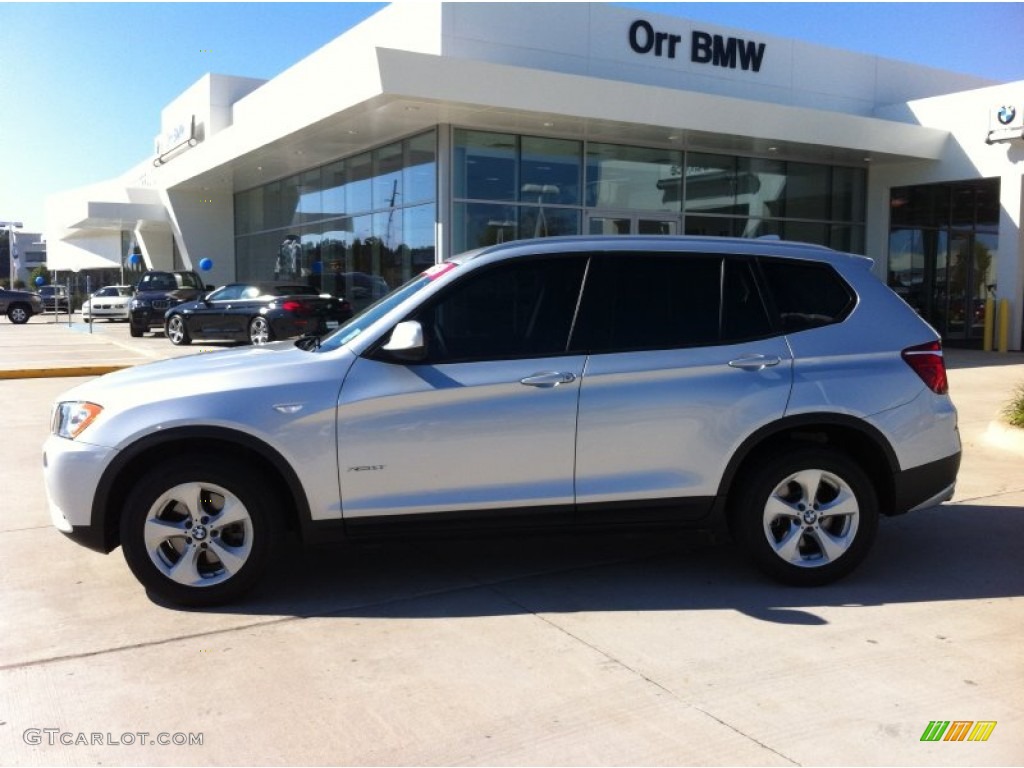 2011 X3 xDrive 28i - Mineral Silver Metallic / Black photo #3