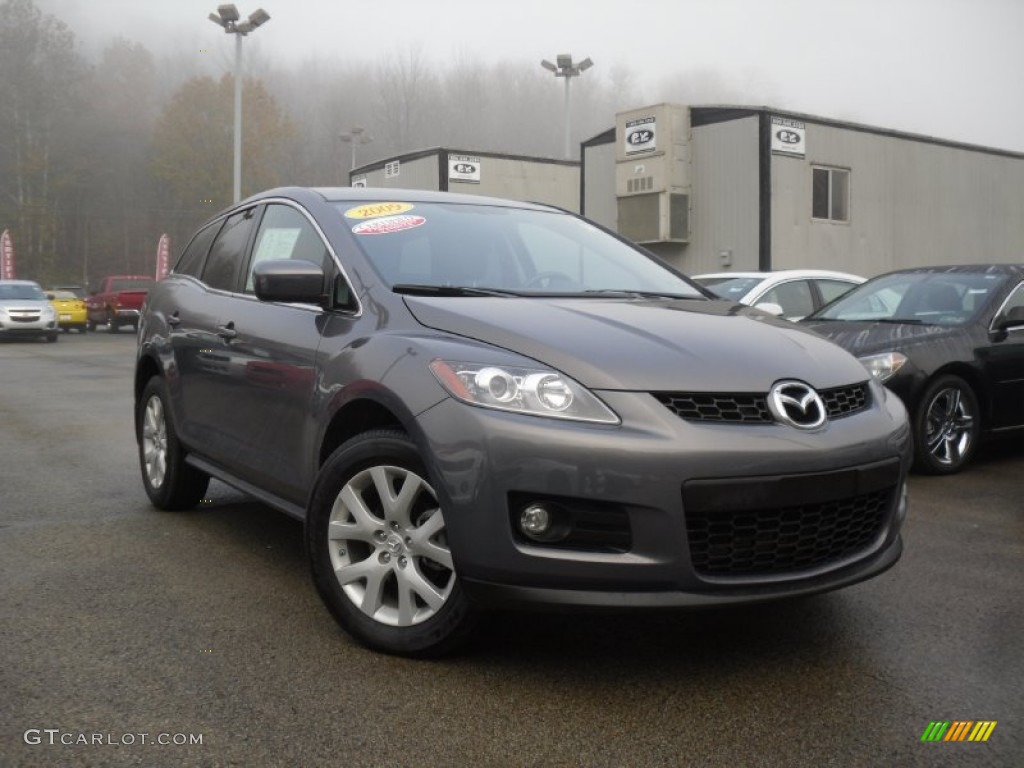 2009 CX-7 Grand Touring AWD - Galaxy Gray Mica / Black photo #1