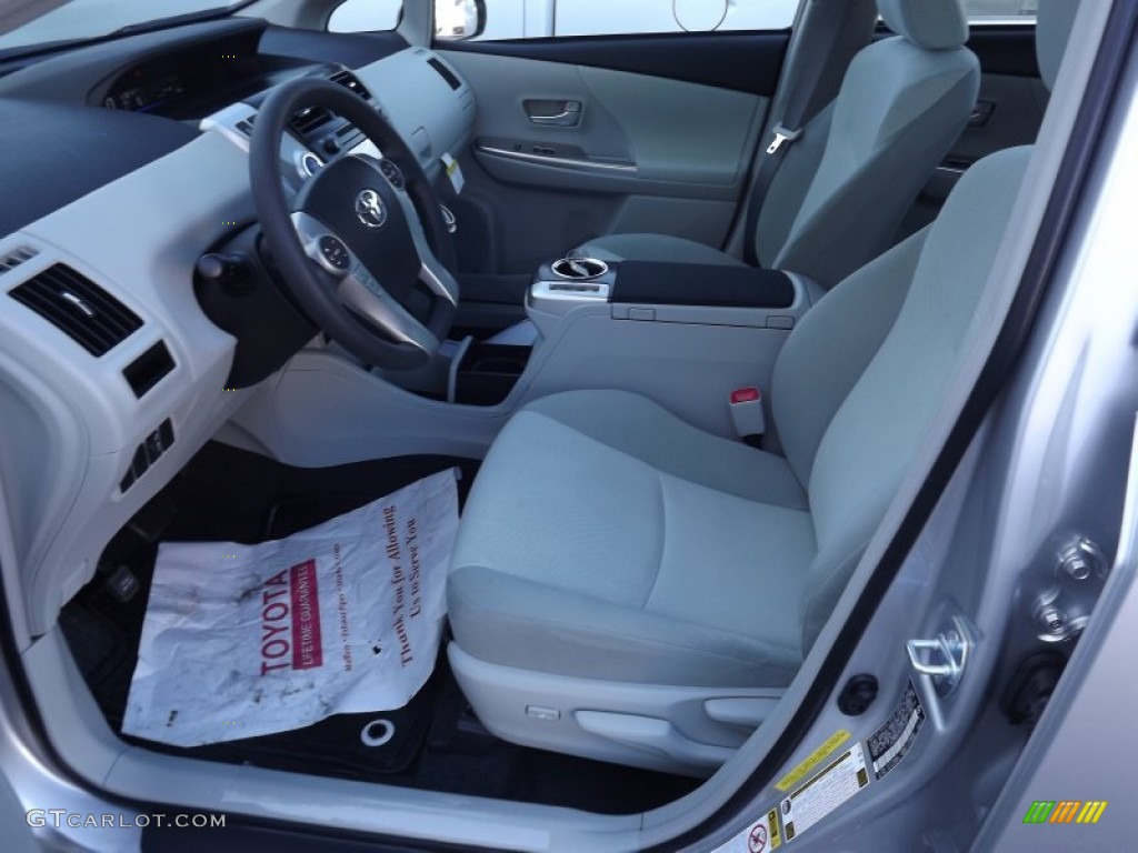 Misty Gray Interior 2012 Toyota Prius v Three Hybrid Photo #55931991
