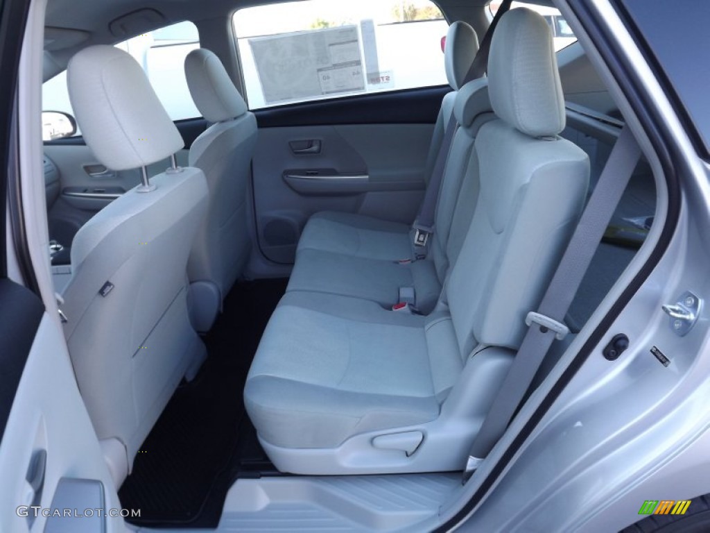 Misty Gray Interior 2012 Toyota Prius v Three Hybrid Photo #55932024