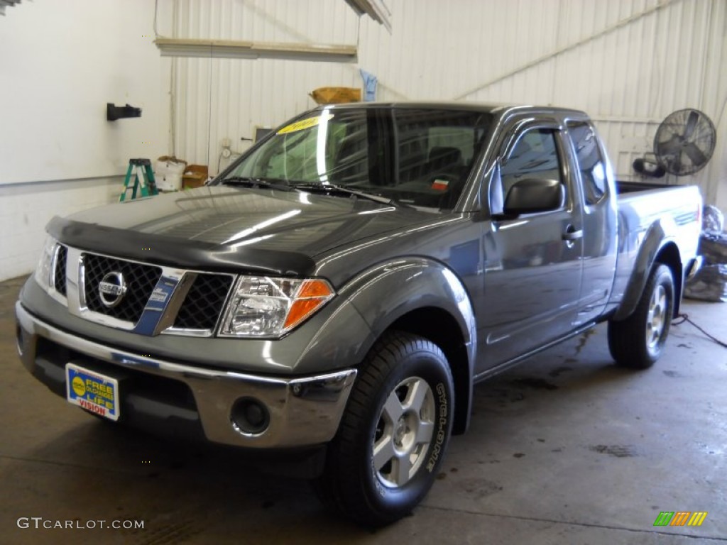2008 Frontier SE King Cab 4x4 - Storm Grey / Charcoal Black photo #1