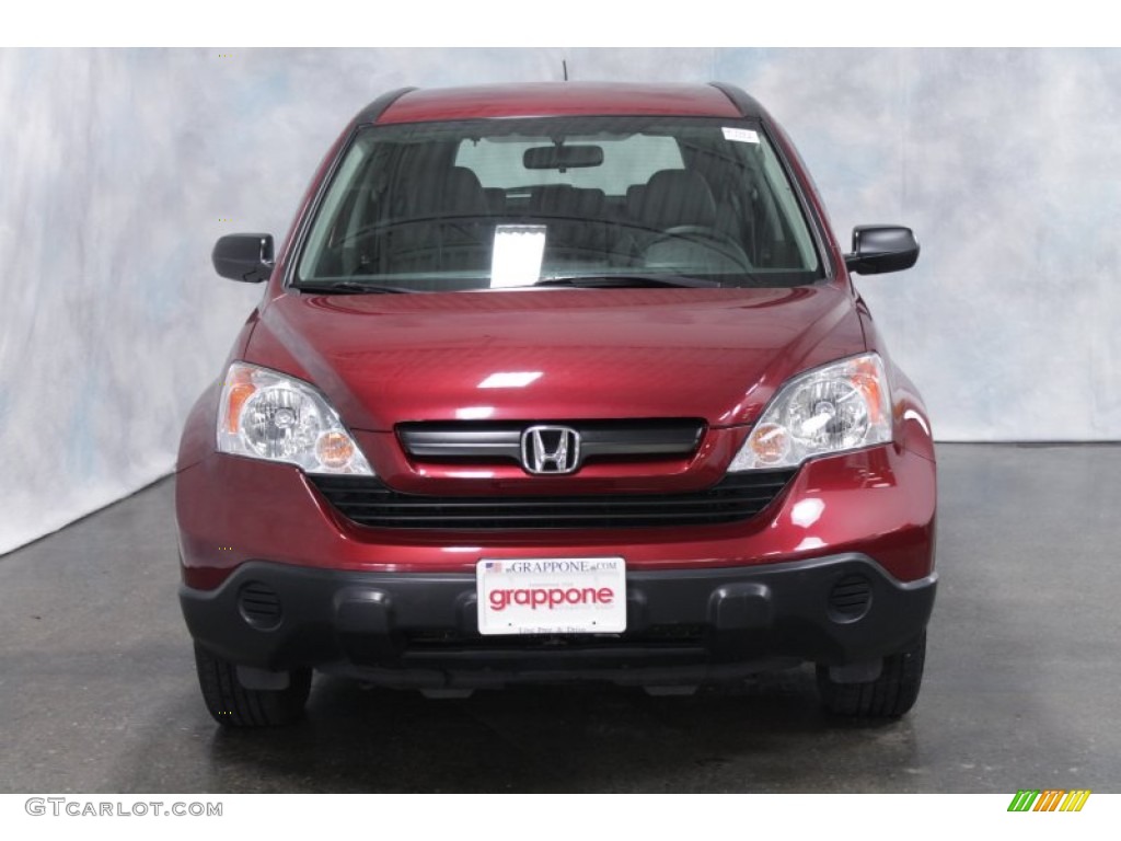 2007 CR-V LX 4WD - Tango Red Pearl / Gray photo #2