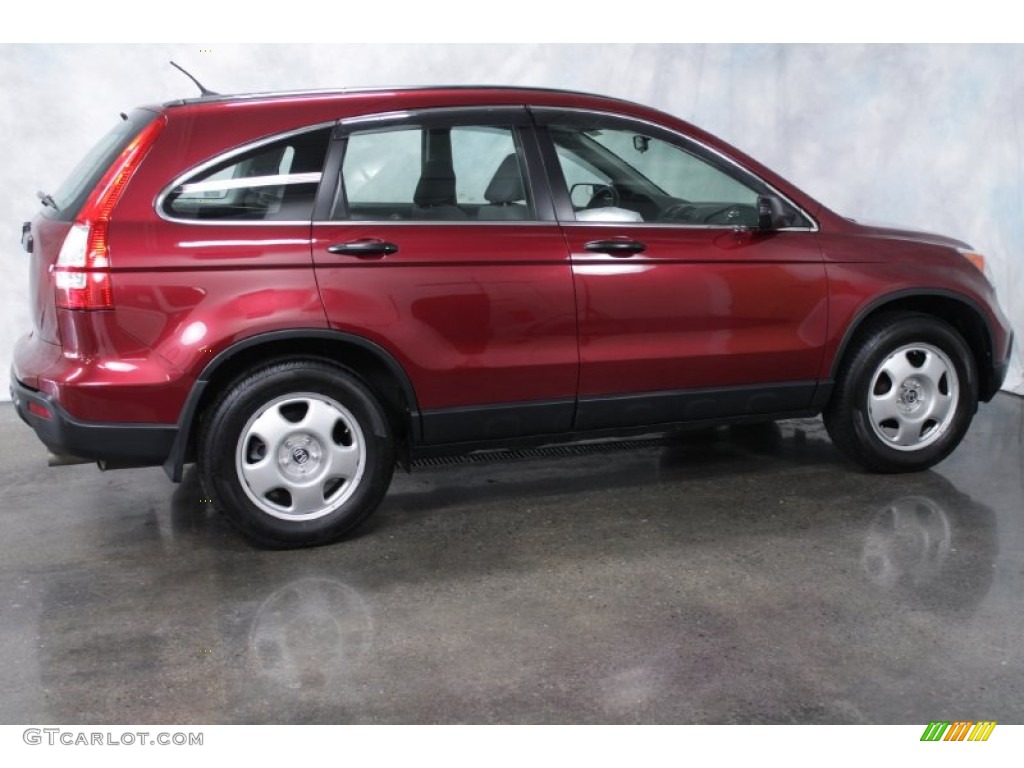 2007 CR-V LX 4WD - Tango Red Pearl / Gray photo #10