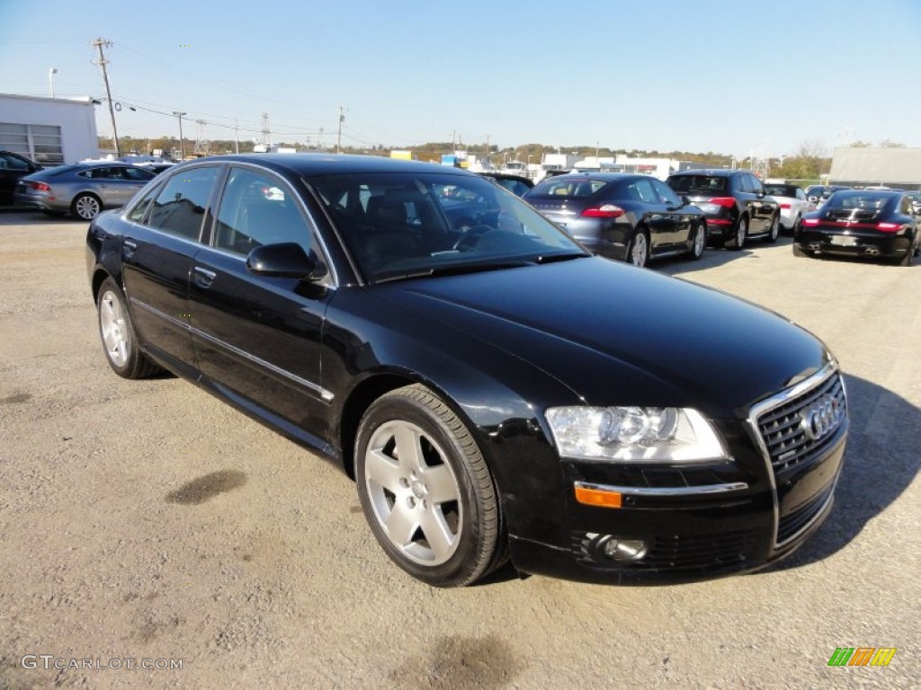 Brilliant Black 2007 Audi A8 4.2 quattro Exterior Photo #55936008