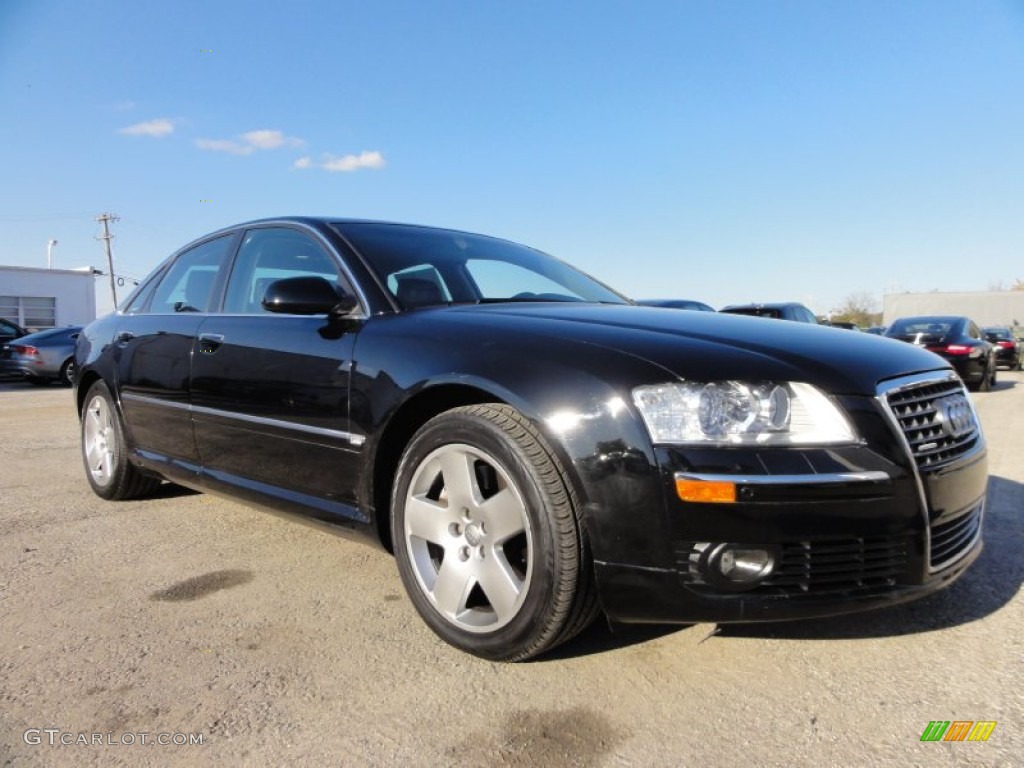 Brilliant Black 2007 Audi A8 4.2 quattro Exterior Photo #55936017