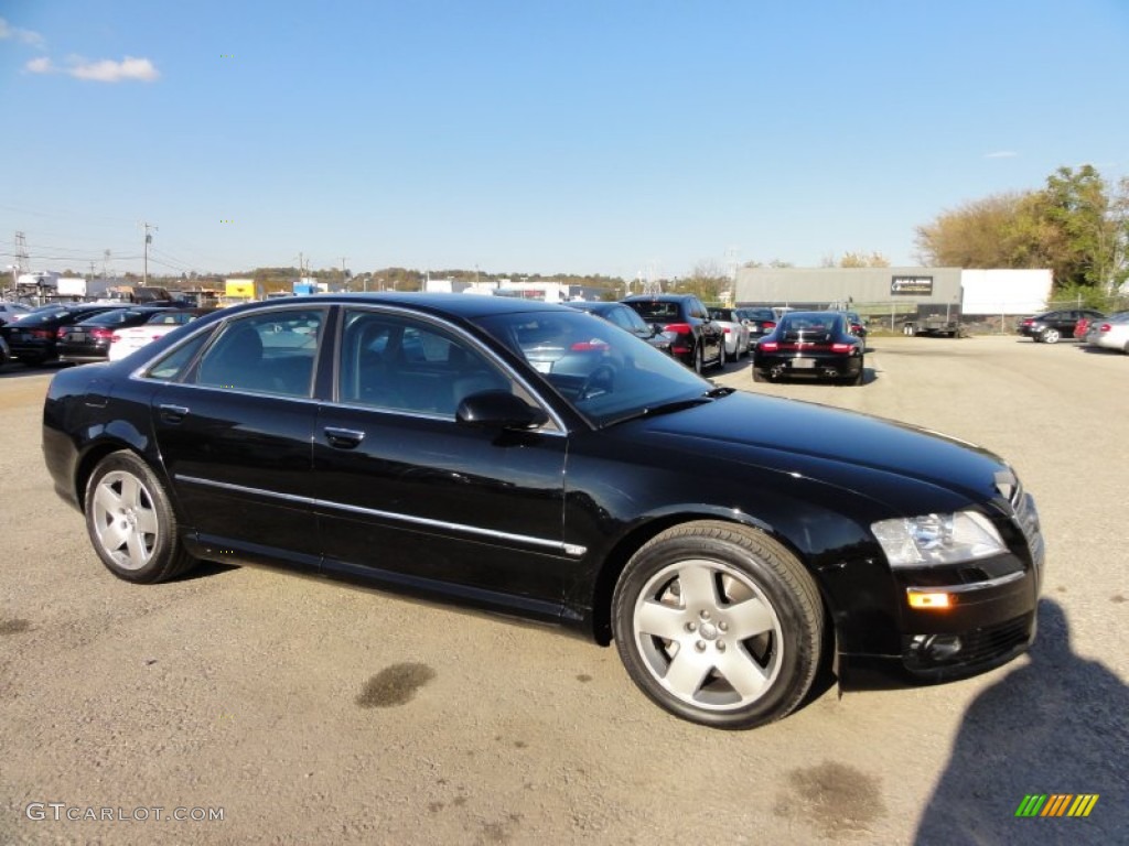 Brilliant Black 2007 Audi A8 4.2 quattro Exterior Photo #55936026