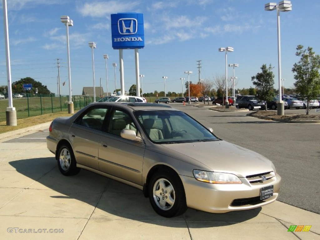 2000 Accord EX V6 Sedan - Naples Gold Metallic / Ivory photo #2