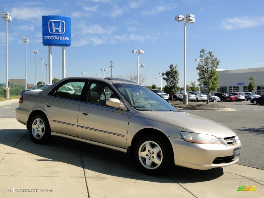 2000 Accord EX V6 Sedan - Naples Gold Metallic / Ivory photo #3