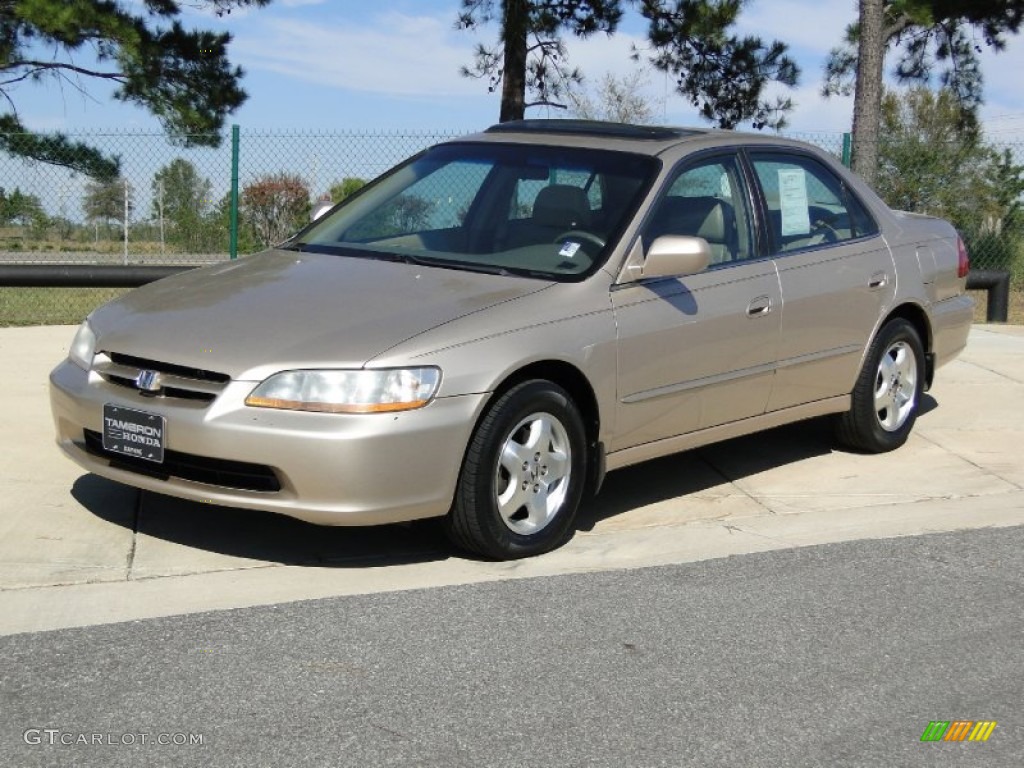 2000 Accord EX V6 Sedan - Naples Gold Metallic / Ivory photo #10