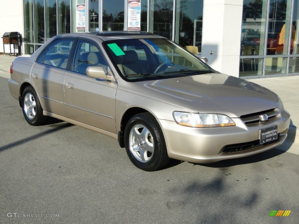 2000 Accord EX V6 Sedan - Naples Gold Metallic / Ivory photo #38