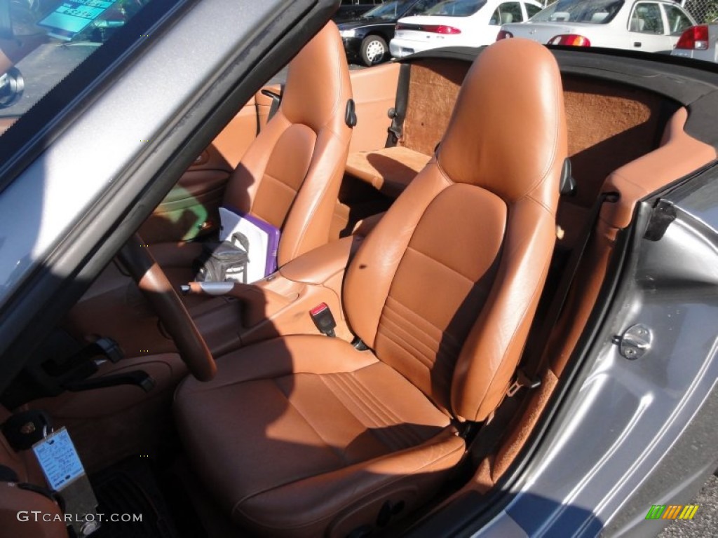 Cinnamon Brown Interior 2004 Porsche 911 Carrera 4S Cabriolet Photo #55938105