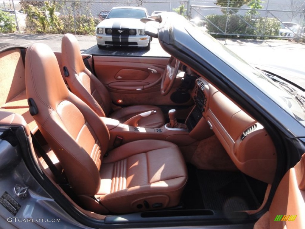 Cinnamon Brown Interior 2004 Porsche 911 Carrera 4S Cabriolet Photo #55938132