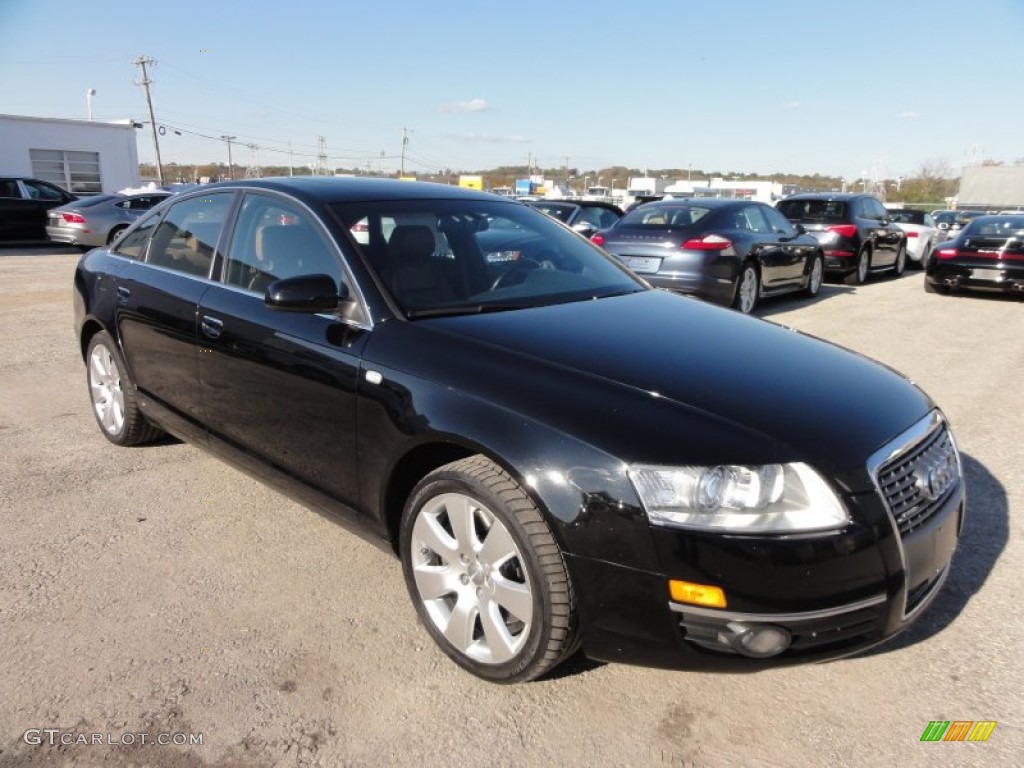 Brilliant Black 2007 Audi A6 4.2 quattro Sedan Exterior Photo #55939458