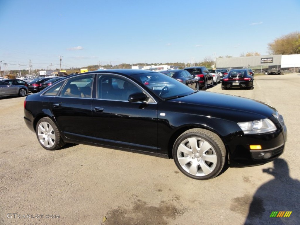 Brilliant Black 2007 Audi A6 4.2 quattro Sedan Exterior Photo #55939470