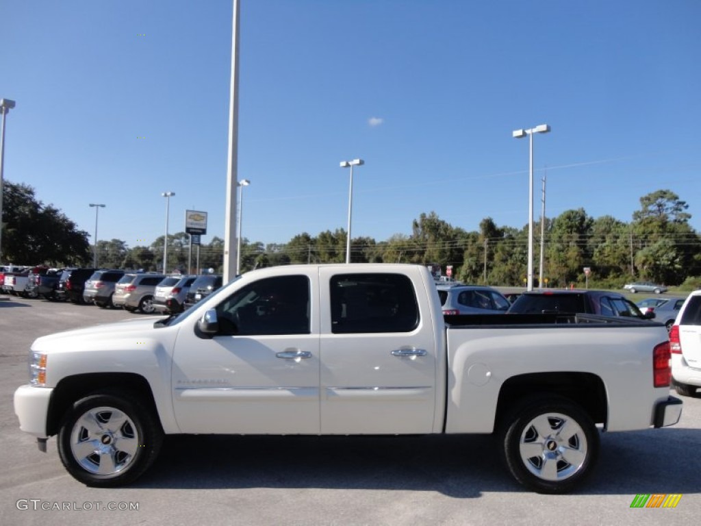 2011 Silverado 1500 LTZ Crew Cab - White Diamond Tricoat / Ebony photo #2