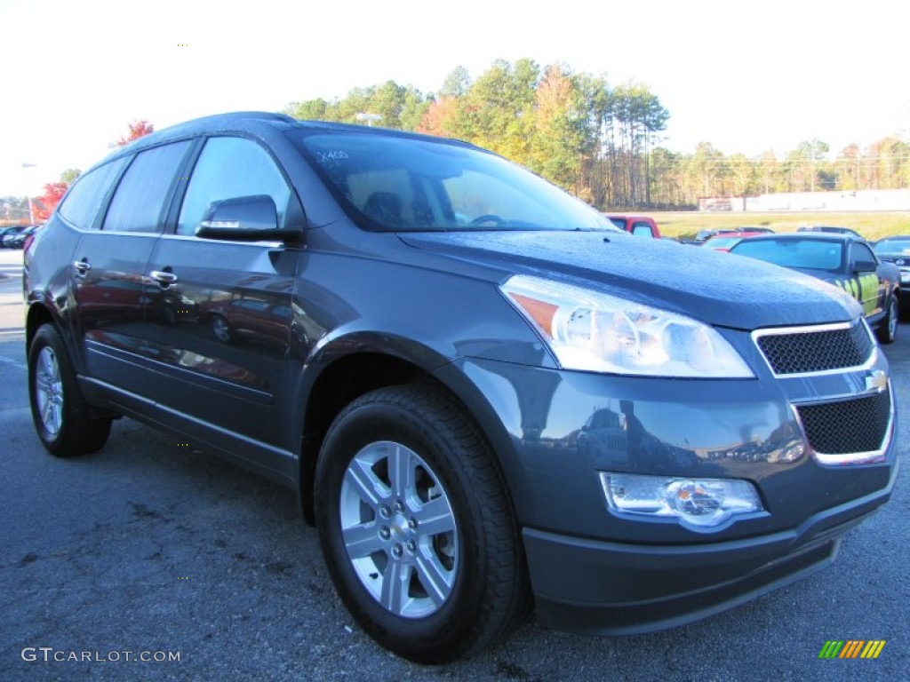 2011 Traverse LT - Cyber Gray Metallic / Ebony/Ebony photo #1