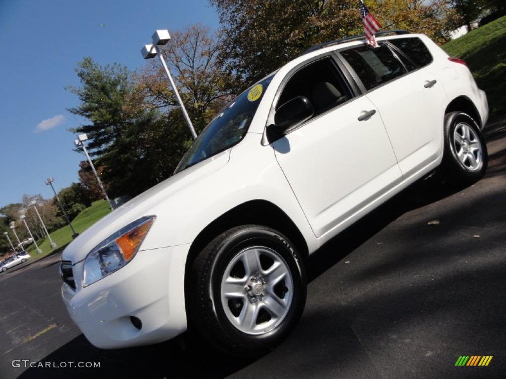 Blizzard Pearl White Toyota RAV4