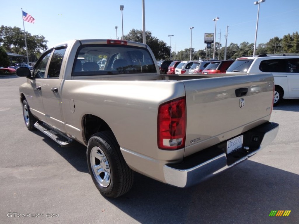 2005 Ram 1500 SLT Quad Cab - Light Almond Pearl / Taupe photo #3