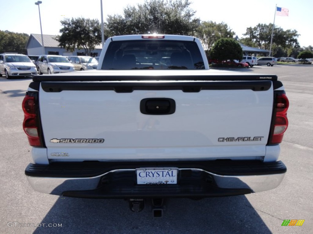 2005 Silverado 1500 LS Extended Cab - Summit White / Tan photo #7