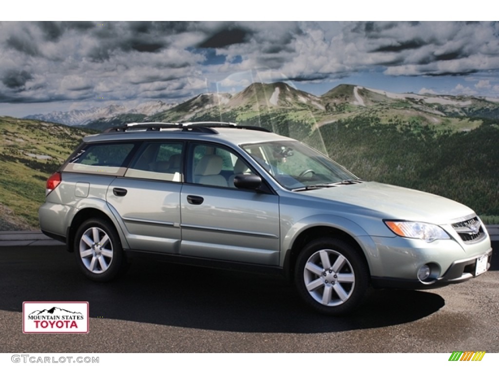 2009 Outback 2.5i Special Edition Wagon - Seacrest Green Metallic / Warm Ivory photo #1