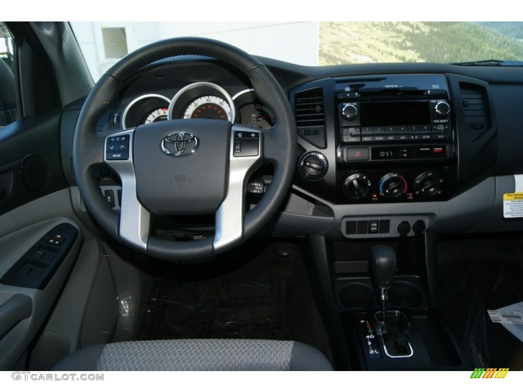 2012 Tacoma V6 Double Cab 4x4 - Magnetic Gray Mica / Graphite photo #9