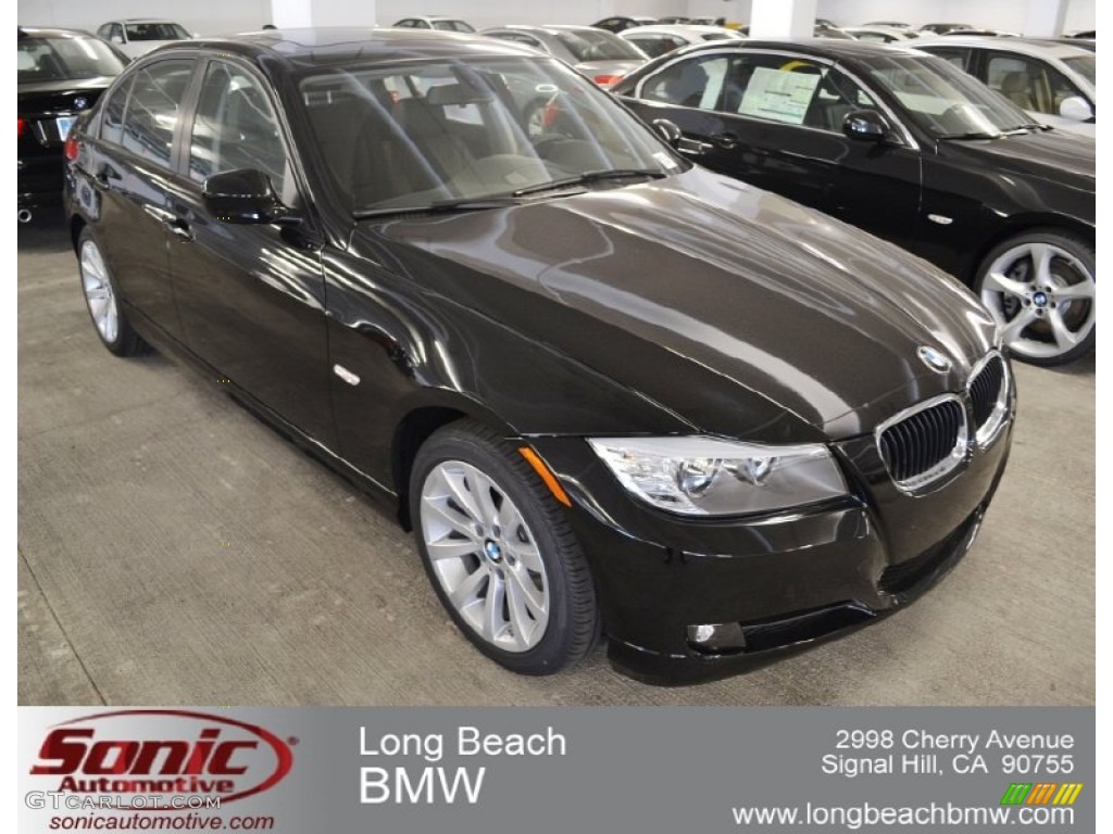 2011 3 Series 328i Sedan - Jet Black / Black Dakota Leather photo #1
