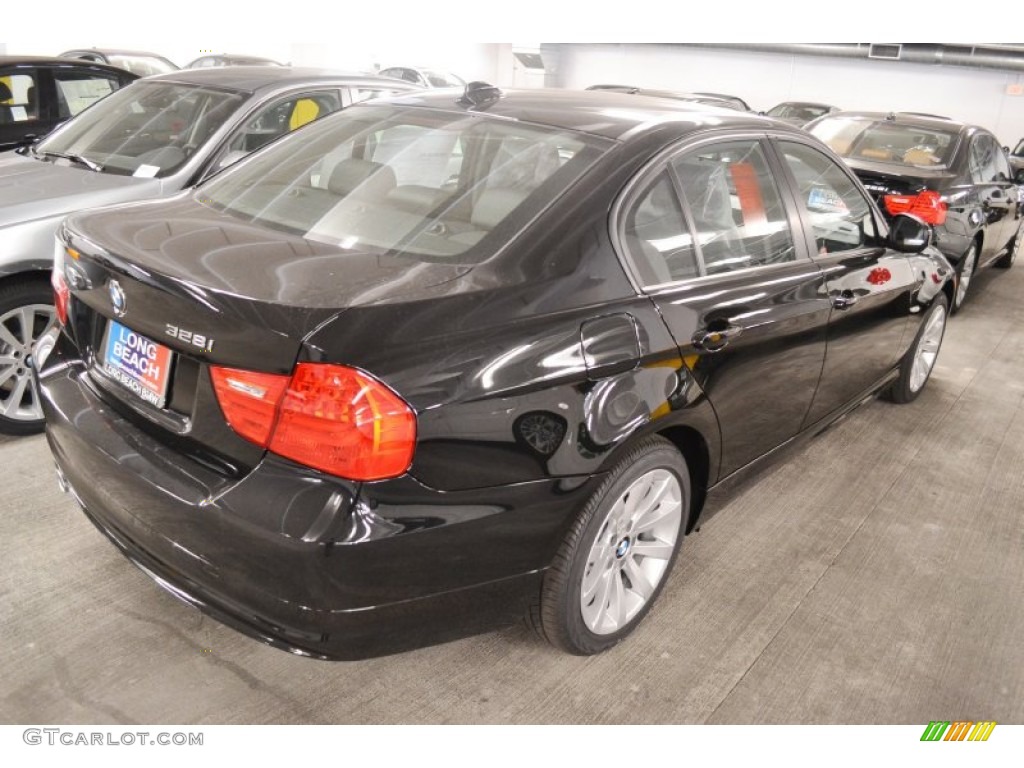 2011 3 Series 328i Sedan - Jet Black / Black Dakota Leather photo #3