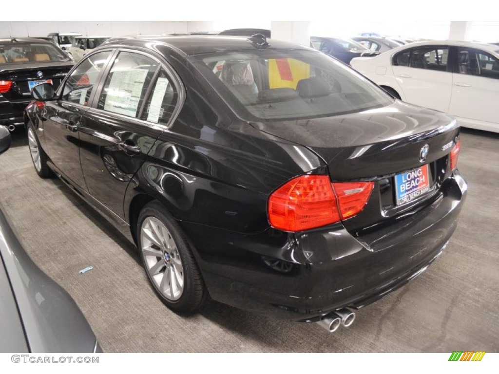 2011 3 Series 328i Sedan - Jet Black / Black Dakota Leather photo #4